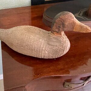 Wooden duck decoy